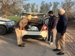 The police teams have continued its cordon and search operation (CASO) against drugs on Day 283, and conducted raids at 346 locations on Tuesday leading to the arrest of 95 drug smugglers after registration of 68 first information reports (FIRs) across the state. (HT Photo) The police teams have continued its cordon and search operation (CASO) against drugs on Day 283, and conducted raids at 346 locations on Tuesday leading to the arrest of 95 drug smugglers after registration of 68 first information reports (FIRs) across the state. (HT Photo)