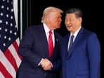 US President Donald Trump and his Chinese counterpart Xi Jinping at a meeting in South Korea in October. (Agency)
