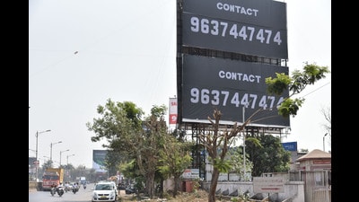 A division bench of Justices GS Kulkarni and Advait M Sethna of the Bombay High Court on Wednesday upheld the Pune Municipal Corporation’s (PMC) rate of ₹222 per square foot for hoardings. (HT) A division bench of Justices GS Kulkarni and Advait M Sethna of the Bombay High Court on Wednesday upheld the Pune Municipal Corporation’s (PMC) rate of ₹222 per square foot for hoardings. (HT)