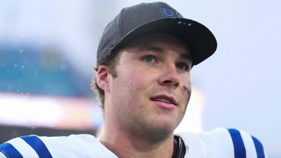 Riley Leonard back in practice after Knee Injury (Photo by Rich Storry / GETTY IMAGES NORTH AMERICA / Getty Images via AFP) (Getty Images via AFP)