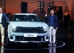 (From Left) Atul Sood, senior vice president (sales & marketing) at Kia India, and Kia India's Chief Sales Officer Sunhack Park at the launch of the new Kia Seltos in New Delhi on Wednesday (10 December 2025).