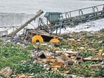 Mumbai, India. June 27, 2025: View of the polluted Mithi River in the BKC and Kurla area of Mumbai. The Mithi River flows through Salsette Island, which is part of the city of Mumbai. Mumbai, India. June 27, 2025. (Photo by Raju Shinde/HT Photo) (Raju Shinde) Mumbai, India. June 27, 2025: View of the polluted Mithi River in the BKC and Kurla area of Mumbai. The Mithi River flows through Salsette Island, which is part of the city of Mumbai. Mumbai, India. June 27, 2025. (Photo by Raju Shinde/HT Photo) (Raju Shinde)
