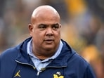 Michigan athletic director Warde Manuel has come under fire after Sherrone Moore's firing. Michigan athletic director Warde Manuel has come under fire after Sherrone Moore's firing.