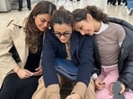 Namrata Shirodkar posted pictures with her niece, Anoushka Ranjit, and daughter, Sitara Ghattamaneni. 