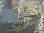 This image from video posted on Attorney General Pam Bondi's X account, and partially redacted by the source, shows an oil tanker being seized by U.S. forces off the coast of Venezuela. (U.S. Attorney General's Office/X via AP) This image from video posted on Attorney General Pam Bondi's X account, and partially redacted by the source, shows an oil tanker being seized by U.S. forces off the coast of Venezuela. (U.S. Attorney General's Office/X via AP)