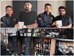 Saurabh Luthra (Top R) and Gaurav Luthra (2nd from L) have been identified as the persons who run the nightclub in Goa where the deadly midnight fire broke out last weekend.
