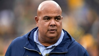Michigan athletic director Warde Manuel has come under fire after Sherrone Moore's firing. (AP) Michigan athletic director Warde Manuel has come under fire after Sherrone Moore's firing. (AP)