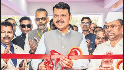 Nagpur, Dec 11 (ANI): Maharashtra Chief Minister Devendra Fadnavis cuts a ribbon during the inauguration of the 'Departmental Office of Food and Drug Administration', in Nagpur on Thursday. Minister Narhari Zirwal also present. (@CMOMaharashtra X/ANI Photo) (@CMOMaharashtra X) Nagpur, Dec 11 (ANI): Maharashtra Chief Minister Devendra Fadnavis cuts a ribbon during the inauguration of the 'Departmental Office of Food and Drug Administration', in Nagpur on Thursday. Minister Narhari Zirwal also present. (@CMOMaharashtra X/ANI Photo) (@CMOMaharashtra X)