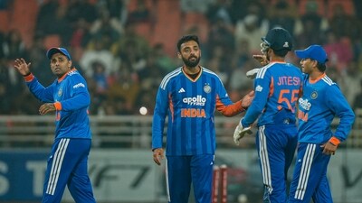 For India, Varun Chakaravarthy bagged four wickets. (PTI)