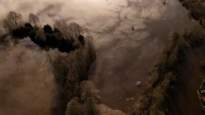 An area flooded by the Snoqualmie River as an atmospheric river brings rain and flooding to the Pacific Northwest (REUTERS/David Ryder TPX IMAGES OF THE DAY) (REUTERS)