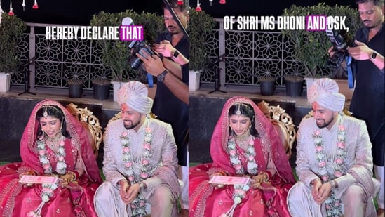 Groom’s Dhoni–CSK viewing clause in wedding contract goes viral(Instagram/dhruvmajethia7)