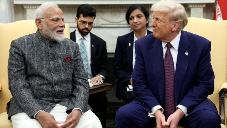 বাণিজ্য ও প্রতিরক্ষা নিয়ে আলোচনায় মোদি-ট্রাম্প (REUTERS/File)