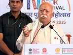 Bhagwat was speaking in Tamil Nadu’s Trichy at the “100 Years of Sangh Journey - New Horizons”. (PTI) Bhagwat was speaking in Tamil Nadu’s Trichy at the “100 Years of Sangh Journey - New Horizons”. (PTI)