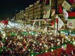 The novel is set in Karachi as general elections draw near. (Syed Zargham/Getty Images)