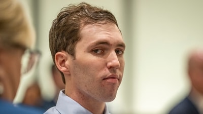 Tyler Robinson, who is accused of fatally shooting Charlie Kirk, appears during a hearing in Fourth District Court in Provo, Utah, Thursday, Dec. 11, 2025.&nbsp; (AP)