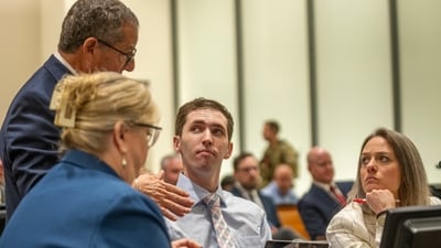Tyler Robinson, who is accused of fatally shooting Charlie Kirk, appears during a hearing in Fourth District Court in Provo, Utah, Thursday, Dec. 11, 2025 (AP)