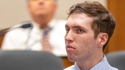 Tyler Robinson, the man accused of killing Charlie Kirk at Utah Valley University, appears during a hearing in Fourth District Court in Provo, Utah, U.S., December 11, 2025. (via REUTERS)