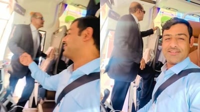 A video showed an Indian billionaire travelling by bus in Dubai. (TikTok/sajjad.fardese ) A video showed an Indian billionaire travelling by bus in Dubai. (TikTok/sajjad.fardese )