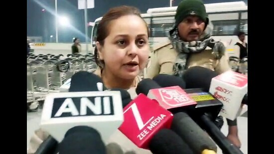 Rohini Acharya speaks to media in Patna last month. (ANI)