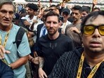 Argentine footballer Lionel Messi arrives at Salt Lake Stadium during his G.O.A.T India Tour 2025, in Kolkata. Argentine footballer Lionel Messi arrives at Salt Lake Stadium during his G.O.A.T India Tour 2025, in Kolkata.