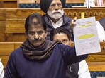 Congress MP KC Venugopal speaks in the Lok Sabha. 
