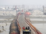 Preparations underway for Magh Mela-2026 on banks of Sangam in Prayagraj (HT Photo) Preparations underway for Magh Mela-2026 on banks of Sangam in Prayagraj (HT Photo)