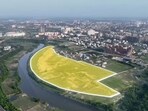 The land parcel reserved for a group housing plot behind Police Headquarters in Sector-7, Gomti Nagar Extension. (Sourced)