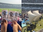 A man posted before and after visuals from Salt Lake Stadium as crowd anger erupted following Messi’s limited appearance despite high ticket prices.