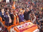 A rally of JP Nadda and other BJP leaders in Shimla on Saturday. A rally of JP Nadda and other BJP leaders in Shimla on Saturday.