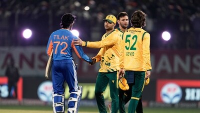 Tilak Varma remained unbeaten at 26* off 34 balls. (AP) Tilak Varma remained unbeaten at 26* off 34 balls. (AP)