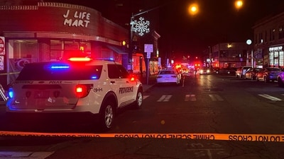 A police vehicle stands near the site of a mass shooting reported by authorities at Brown University in Providence, Rhode Island, U.S., December 13, 2025. REUTERS/Taylor Coester (REUTERS)