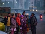 School students seen out on a cold wintery morning in New Delhi School students seen out on a cold wintery morning in New Delhi