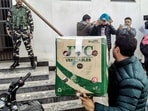 NIA officials arrive at a special NIA court to file the chargesheet in the Pahalgam terror attack case, in Jammu on Monday. (ANI)
