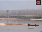 Officials said the five-foot-wide kuchha bundh, had the potential to alter the natural flow of the Sutlej, posing serious risks during the monsoon. (HT Photo) Officials said the five-foot-wide kuchha bundh, had the potential to alter the natural flow of the Sutlej, posing serious risks during the monsoon. (HT Photo)