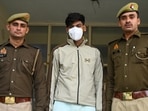 Police identified the arrested suspect as Saurabh Mishra, a matriculate, originally from Darbhanga, Bihar, residing in Banghel area of Phase 2, and his accomplice as Gaurav Mishra, a computer science graduate, who is yet to be apprehended. (Sunil Ghosh/HT Photo)