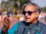 Congress MP Shashi Tharoor during  Parliament's Winter session, in New Delhi.