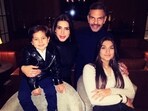 Late Sunjay Kapur with his wife Priya Kapur and their kids.