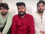 Vikanshu Tomar (centre) posted a spoof review of Dhurandhar on Instagram last week. Vikanshu Tomar (centre) posted a spoof review of Dhurandhar on Instagram last week.