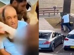 Visuals of the bystander tackling the gunmen have now gone viral on social media. Visuals of the bystander tackling the gunmen have now gone viral on social media.