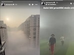 The visuals emerged as Noida reported some of the worst air quality levels in the country.(Instagram/@lakshayonly)