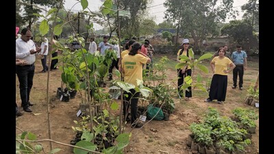 Civic officials said the programme seeks to underline the administration’s commitment to environmental protection even as preparations for the mega religious event gain momentum. (HT) Civic officials said the programme seeks to underline the administration’s commitment to environmental protection even as preparations for the mega religious event gain momentum. (HT)