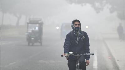 Greater Noida recorded a 24-hour average AQI of 447 in the ‘severe’ category, according to the CPCB’s 4 pm national bulletin. It was followed by Ghaziabad at 444 and Noida at 437 — also in the ‘severe’ category. (Sunil Ghosh/HT Photo) Greater Noida recorded a 24-hour average AQI of 447 in the ‘severe’ category, according to the CPCB’s 4 pm national bulletin. It was followed by Ghaziabad at 444 and Noida at 437 — also in the ‘severe’ category. (Sunil Ghosh/HT Photo)