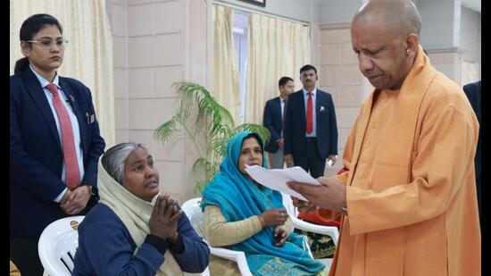 Chief minister Yogi Adityanath at Janata Darshan (Sourced)