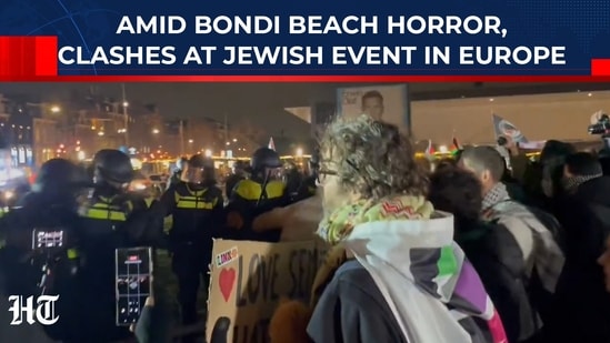 After Bondi beach attack, violent clash at Europe Jewish event