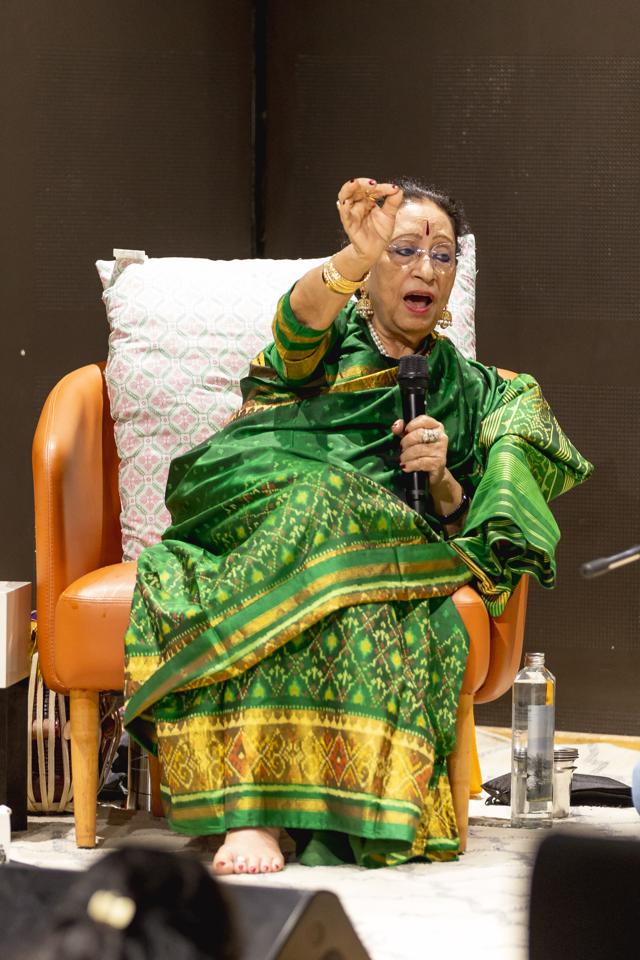Begum Parween Sultana at the festival (Pavan Yathindranath) Begum Parween Sultana at the festival (Pavan Yathindranath)