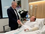 Australian Prime Minister Anthony Albanese met Ahmed al Ahmed at St George Hospital in Sydney on Tuesday Australian Prime Minister Anthony Albanese met Ahmed al Ahmed at St George Hospital in Sydney on Tuesday