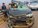 More than 15 vehicles collided on Delhi-Mumbai Expressway due to dense fog near Raniyala village (HT)