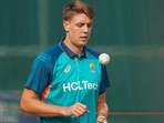 Australia's Cameron Green during a practice session.