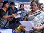 Bengal SIR draft rolls: People enrol at a Special Intensive Revision (SIR) of electoral rolls camp at the Sonagachi area, in Kolkata.