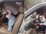 Delhi traffic police head constable suspended after video shows assault on taxi driver